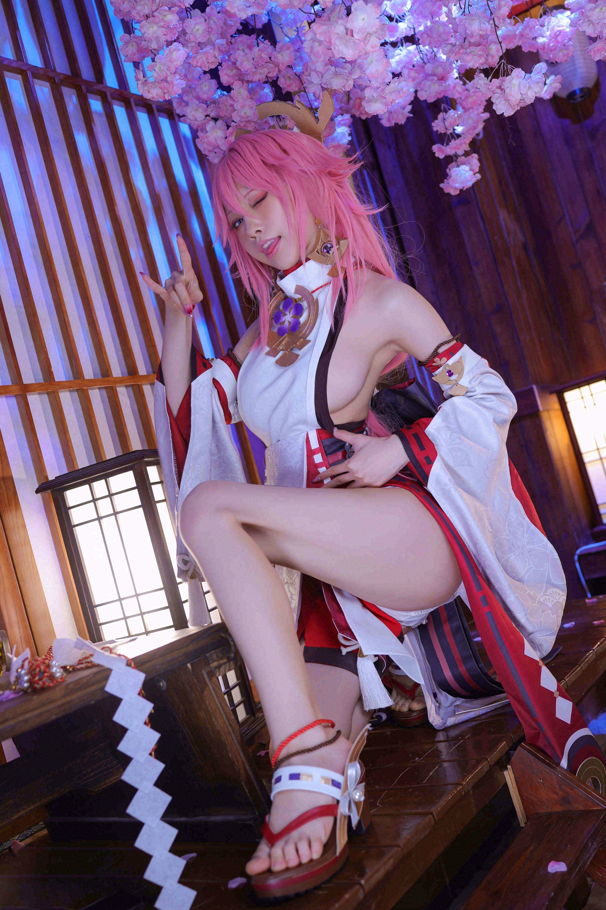图片[1]-水淼Aqua – NO.106 八重神子 [52P]-XikXak